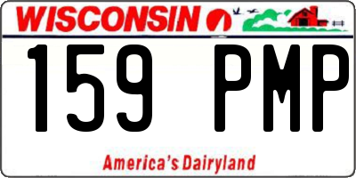 WI license plate 159PMP