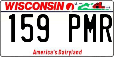 WI license plate 159PMR