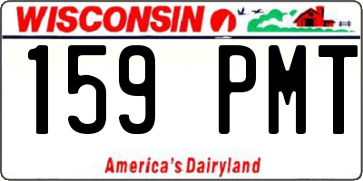 WI license plate 159PMT