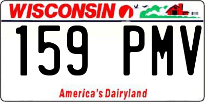 WI license plate 159PMV