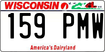 WI license plate 159PMW