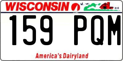 WI license plate 159PQM
