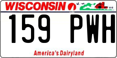 WI license plate 159PWH
