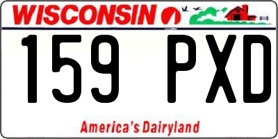 WI license plate 159PXD