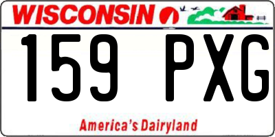 WI license plate 159PXG