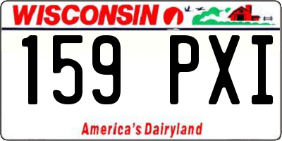 WI license plate 159PXI