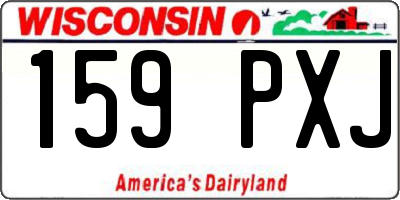 WI license plate 159PXJ