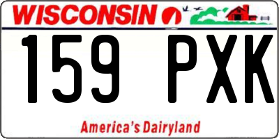 WI license plate 159PXK