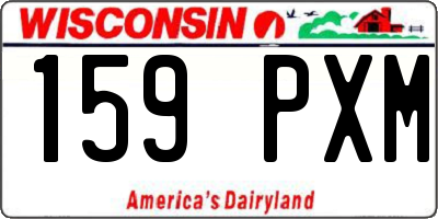 WI license plate 159PXM