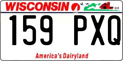 WI license plate 159PXQ