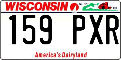 WI license plate 159PXR
