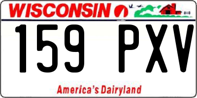 WI license plate 159PXV