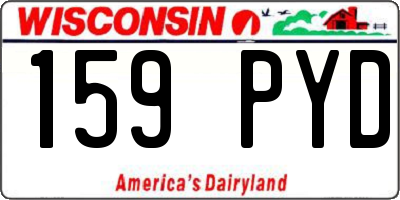 WI license plate 159PYD