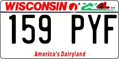 WI license plate 159PYF