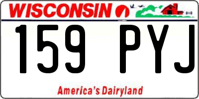 WI license plate 159PYJ