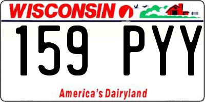 WI license plate 159PYY
