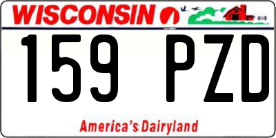 WI license plate 159PZD