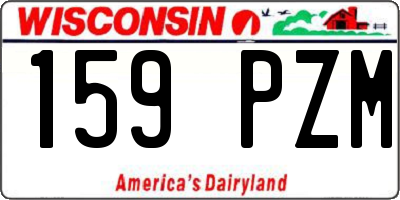 WI license plate 159PZM