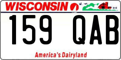 WI license plate 159QAB