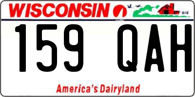 WI license plate 159QAH