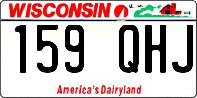 WI license plate 159QHJ