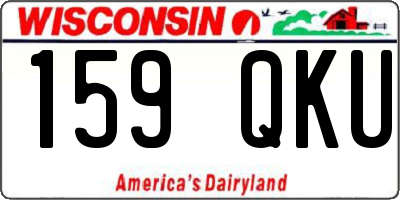 WI license plate 159QKU