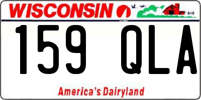 WI license plate 159QLA