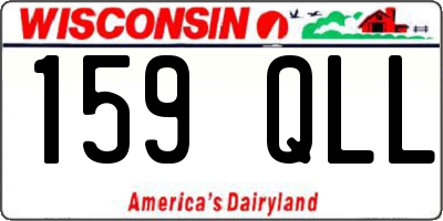 WI license plate 159QLL