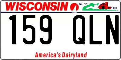WI license plate 159QLN