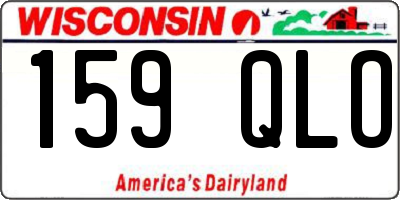 WI license plate 159QLO