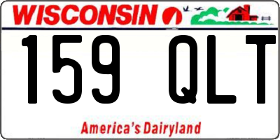 WI license plate 159QLT