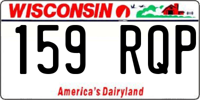 WI license plate 159RQP
