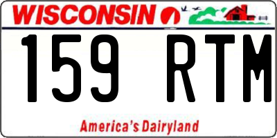 WI license plate 159RTM