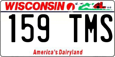 WI license plate 159TMS