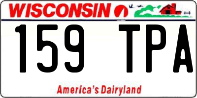 WI license plate 159TPA