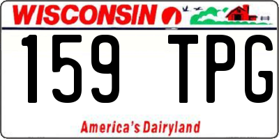 WI license plate 159TPG