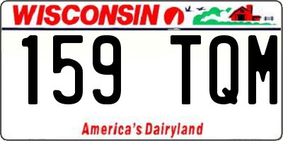 WI license plate 159TQM