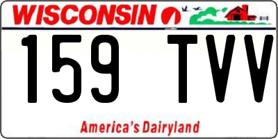 WI license plate 159TVV
