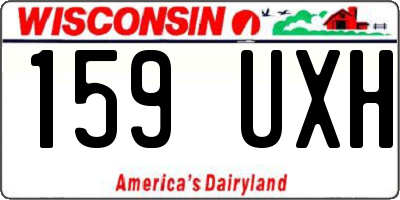 WI license plate 159UXH