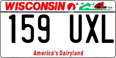 WI license plate 159UXL
