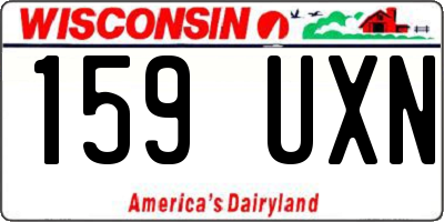 WI license plate 159UXN