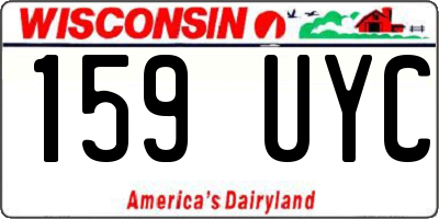 WI license plate 159UYC