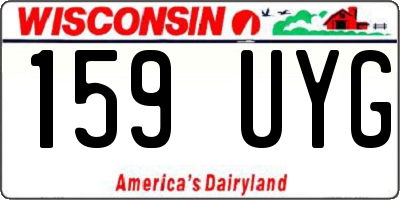 WI license plate 159UYG
