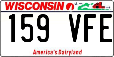 WI license plate 159VFE