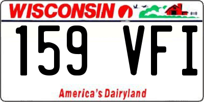 WI license plate 159VFI
