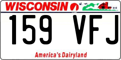 WI license plate 159VFJ