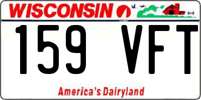 WI license plate 159VFT