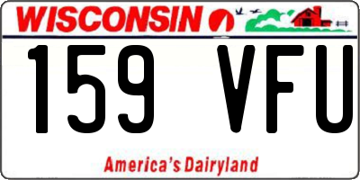 WI license plate 159VFU