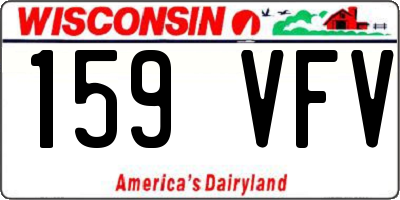 WI license plate 159VFV