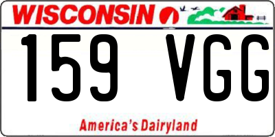 WI license plate 159VGG